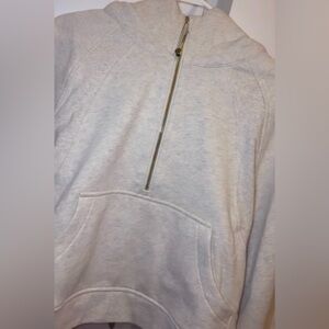 lululemon athletica Light Heather Gray Half-Zip Hoodie